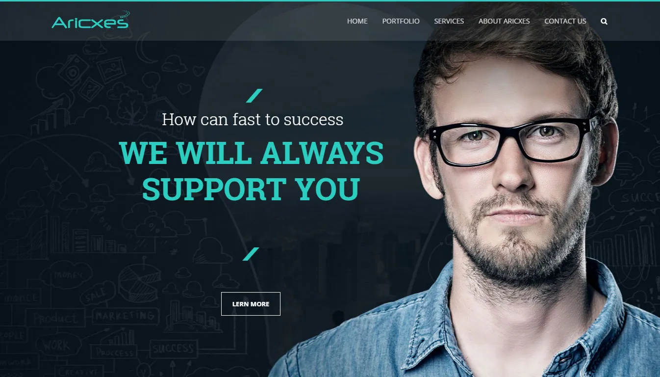 Aricxes — Professional Services Website — project by UI Designer